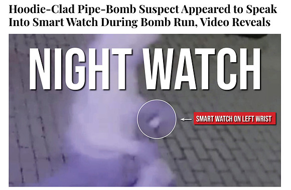 DC Bomb Suspect Used Smart Watch on Jan. 5, 2021.