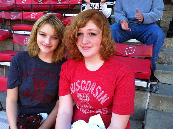 Samantha and Ruby at Camp Randall
