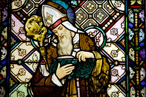 Stained glass, St. Lucy Catholic Church, Racine, Wis.