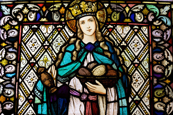 Stained glass, St. Lucy Catholic Church, Racine, Wis.