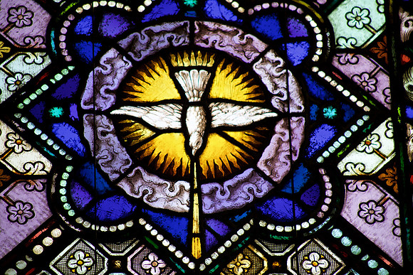 Stained glass, St. Lucy Catholic Church, Racine, Wis.