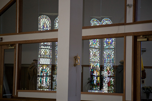 Stained glass, St. Lucy Catholic Church, Racine, Wis.