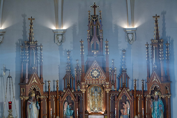 Incense over the altar