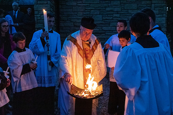 Blessing of fire, Easter vigil