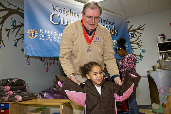 Coats for Kids in Racine, Knights of Columbus