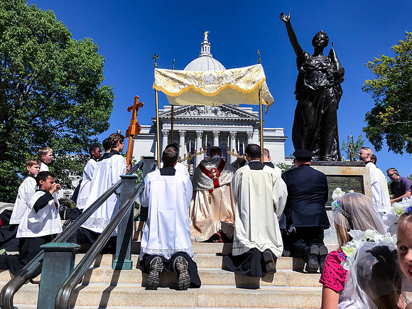 Eucharistic Procession at Wisconsin Capitol